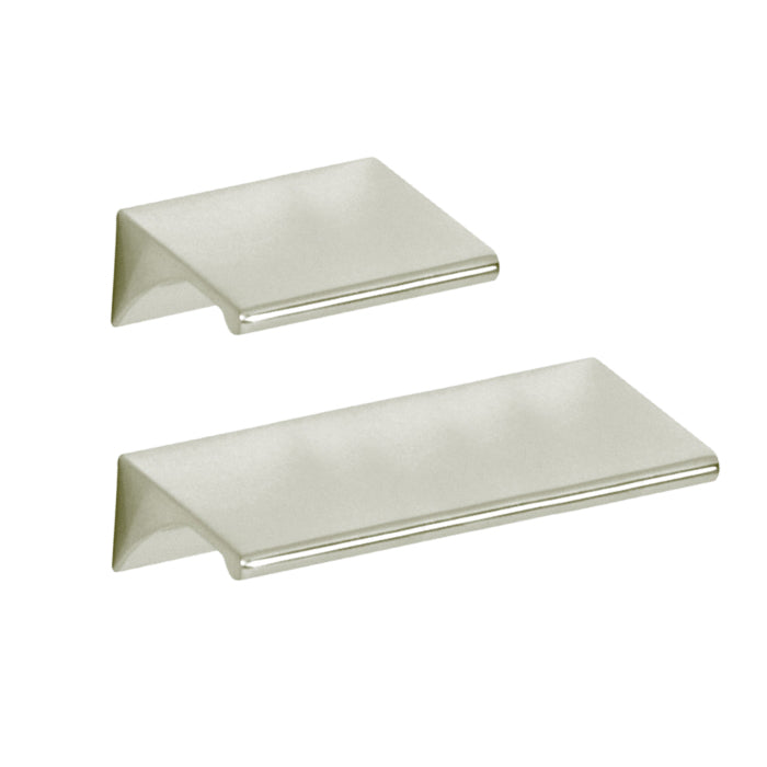 Polished Nickel "Graham" Tab Drawer Pull - Forge Hardware Studio