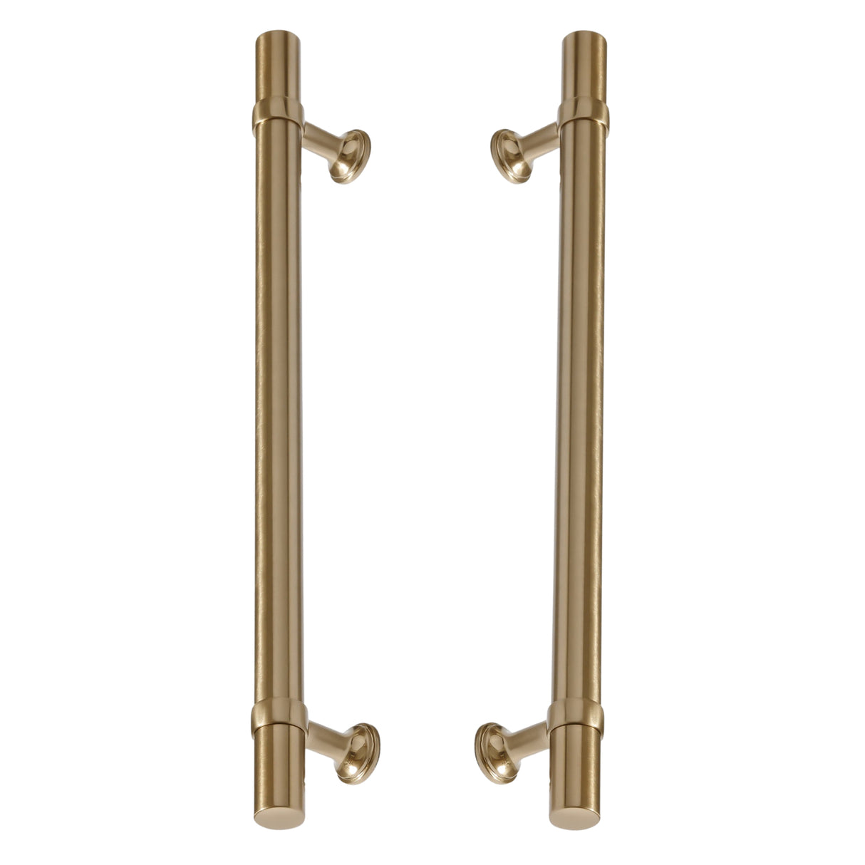 Champagne Bronze "Contemporary" Glass Shower Door Handles - Back to Back Pulls