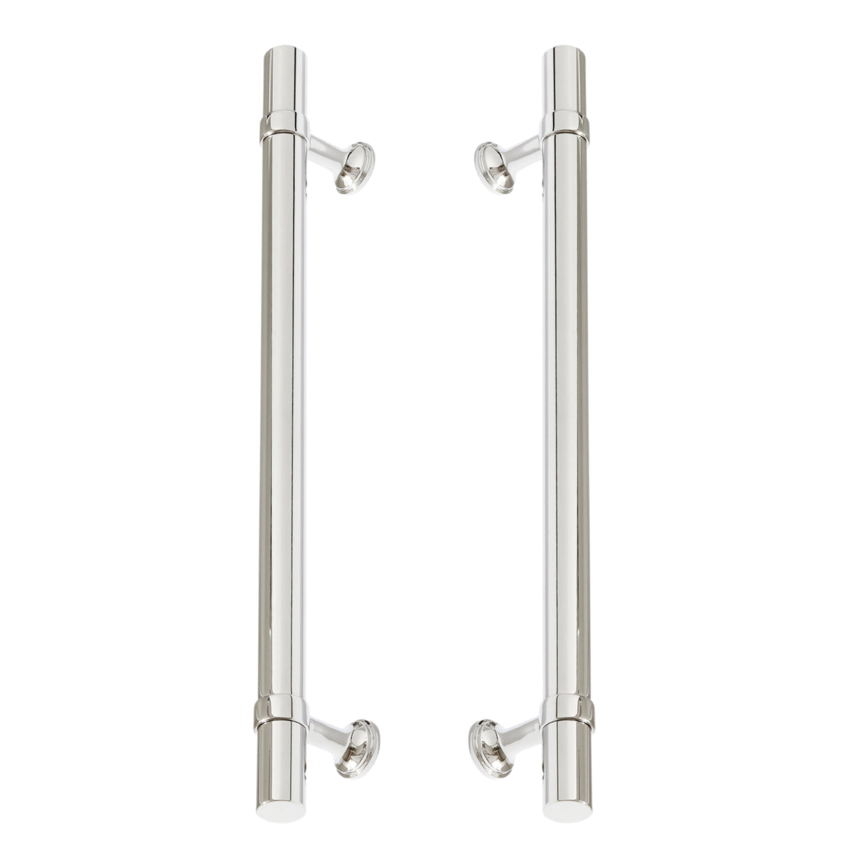 Polished Chrome Smooth "Contemporary" Glass Shower Door Handles