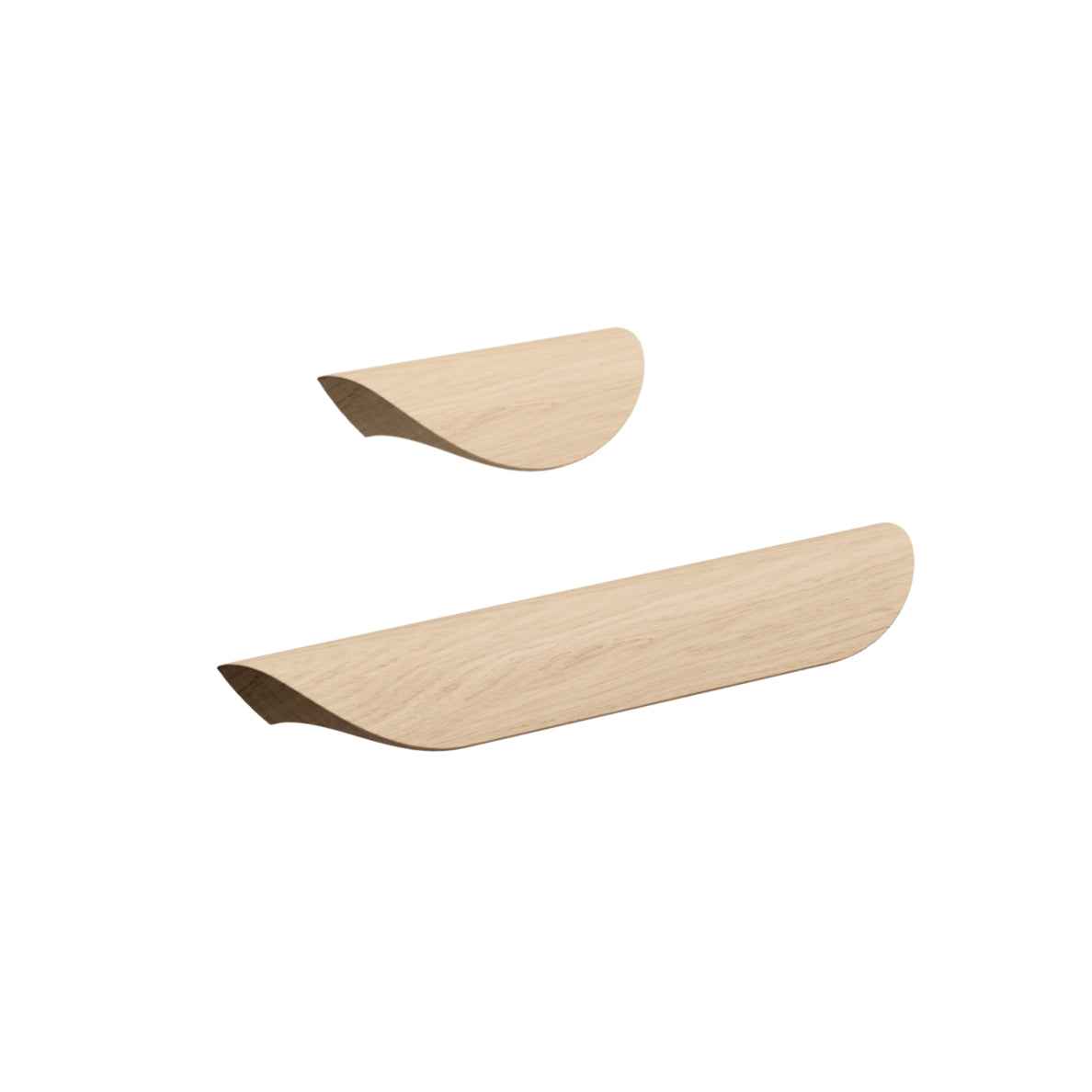 Unlacquered Oak Wood "Archive" Tab Drawer Pulls - Forge Hardware Studio