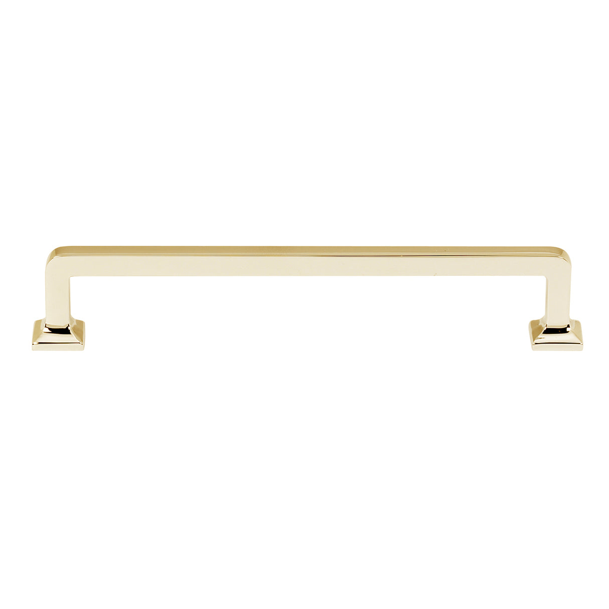 Unlacquered Brass "Kensington" Mission Style Cabinet Hardware - Forge Hardware Studio