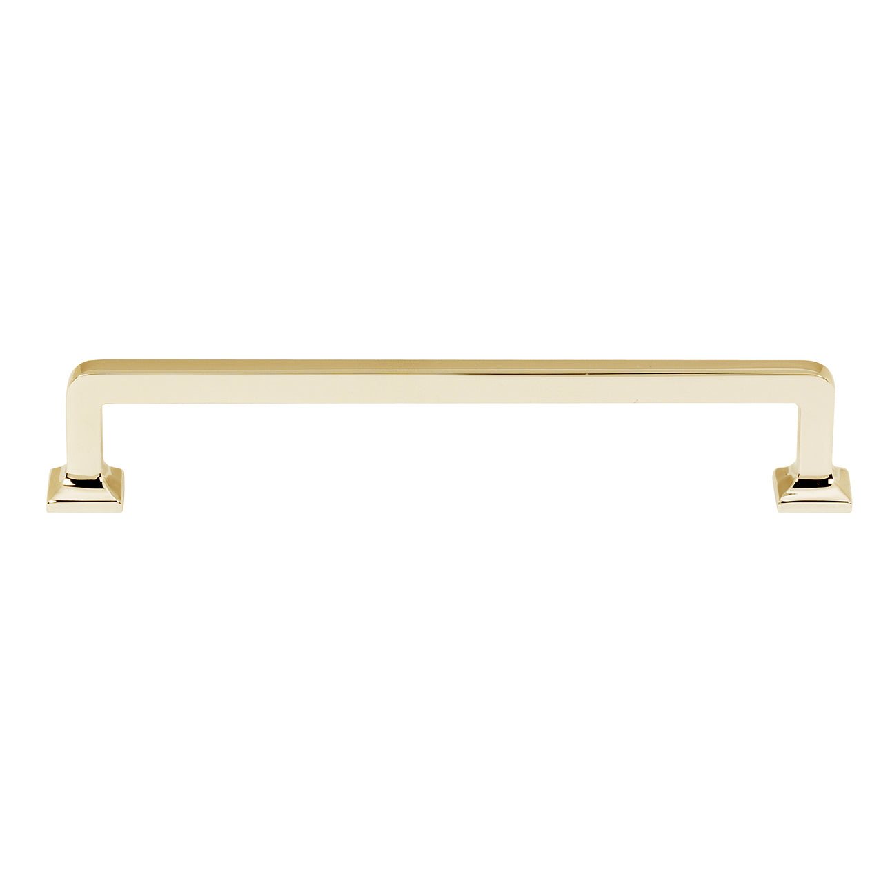 Unlacquered Brass "Kensington" Mission Style Cabinet Hardware