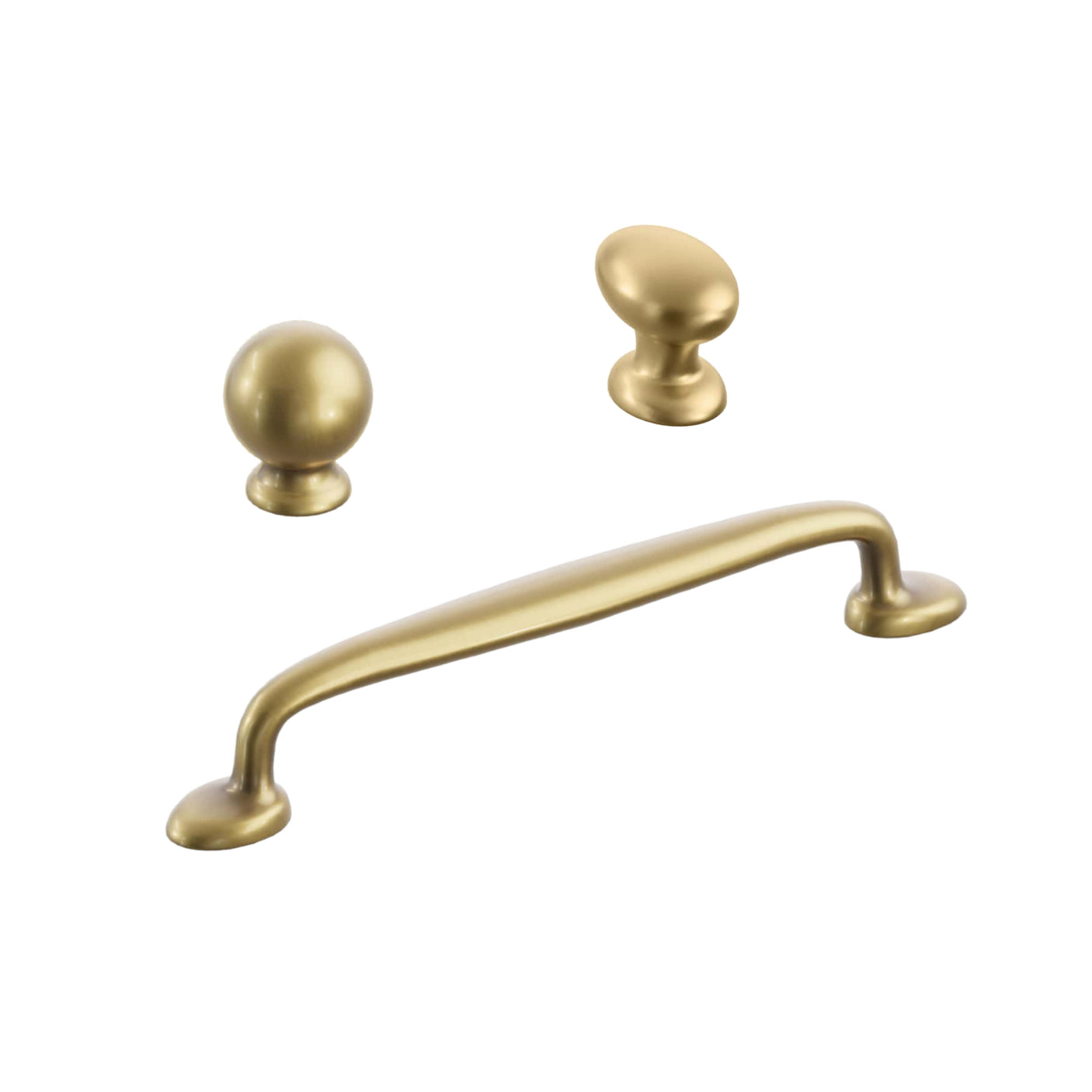 Vintage Brass Cabinet Hardware "Estate" Cabinet Knobs and Pulls - Forge Hardware Studio