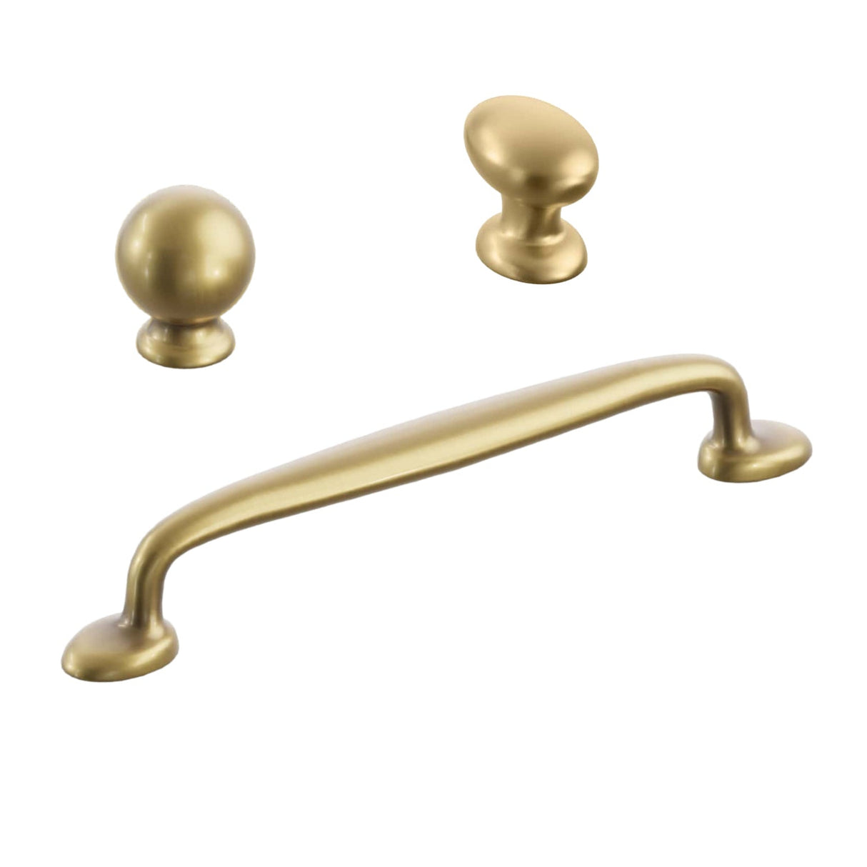 Vintage Brass Cabinet Hardware "Estate" Cabinet Knobs and Pulls - Forge Hardware Studio