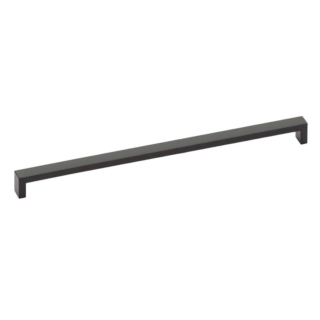 Modern Rectangular Wide Cabinet Knobs and Drawer Pulls in Matte Black - Forge Hardware Studio