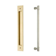 Door Flush Pull and 12" Handle Back to Back Hardware for Interior Sliding and Barn Doors - Industry Hardware