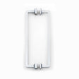 Polished Chrome Glass Shower Door Handle - Back to Back Shower Knob - Forge Hardware Studio