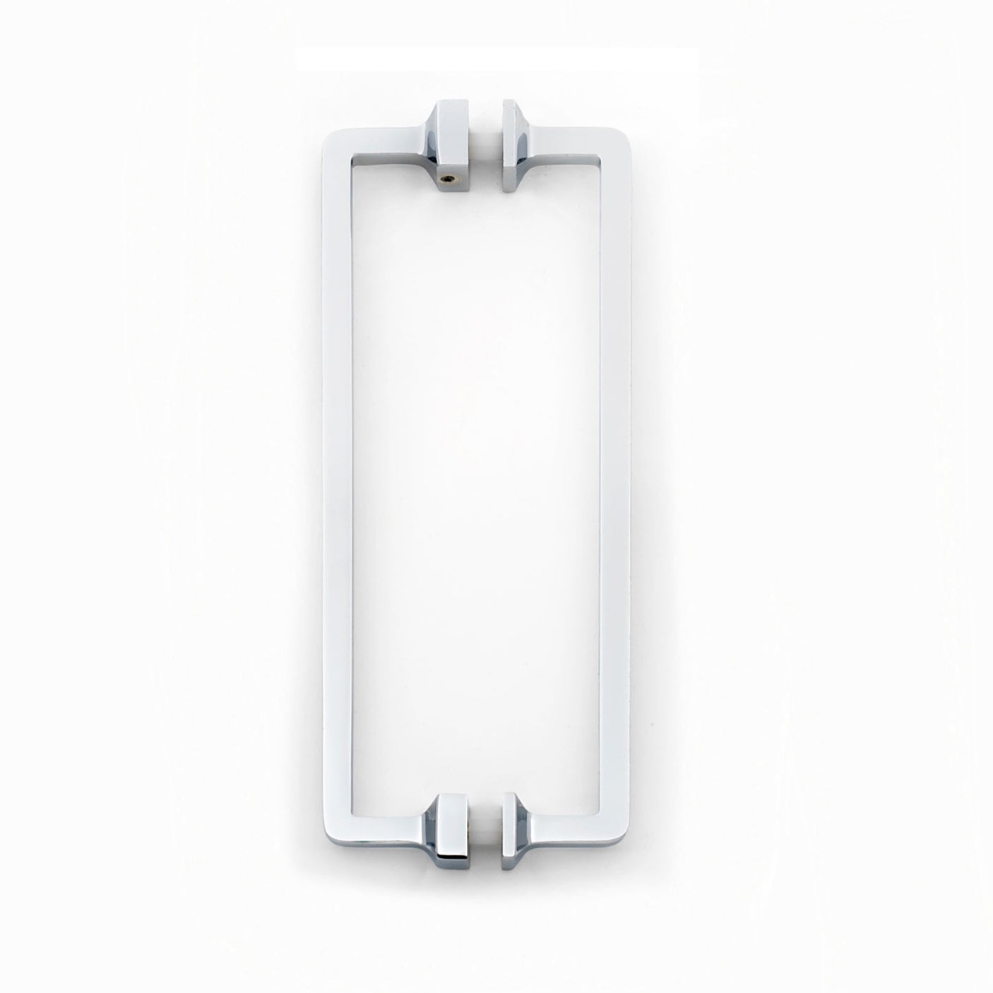 Polished Chrome Glass Shower Door Handle - Back to Back Shower Knob - Forge Hardware Studio