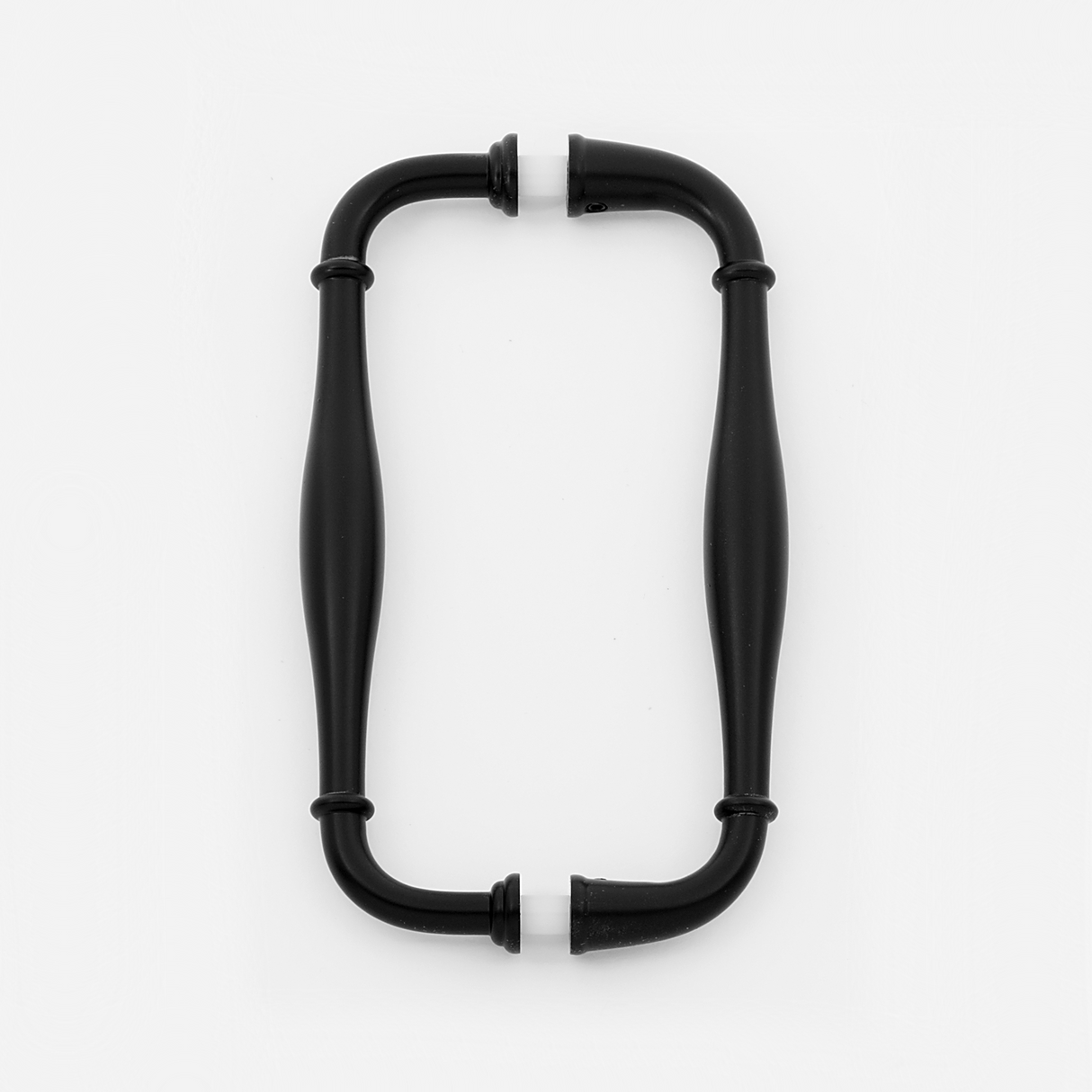 Matte Black "Kensington" Glass Shower Door Handle - Forge Hardware Studio