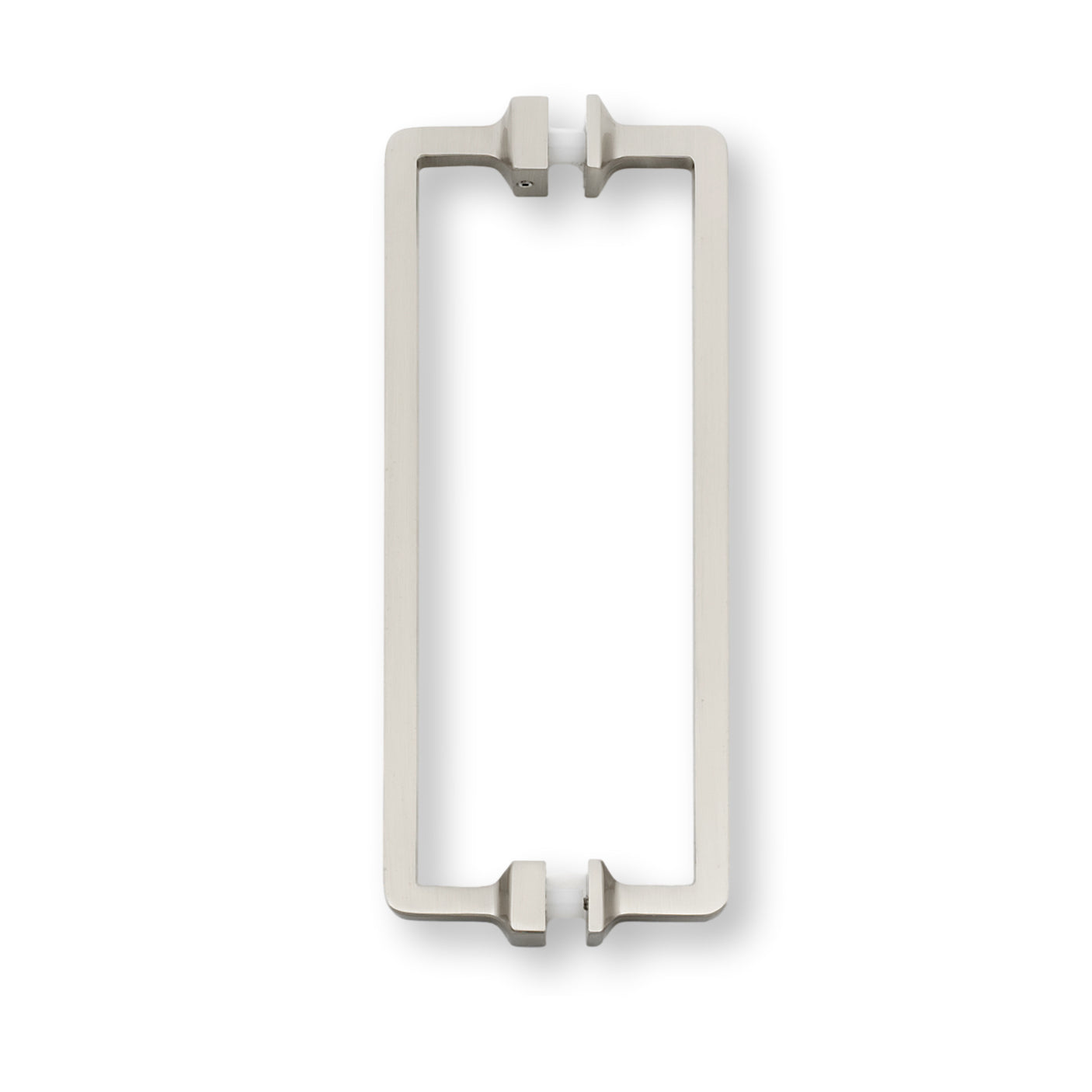 Satin Nickel Glass Shower Door Handle - Back to Back Shower Knob - Forge Hardware Studio