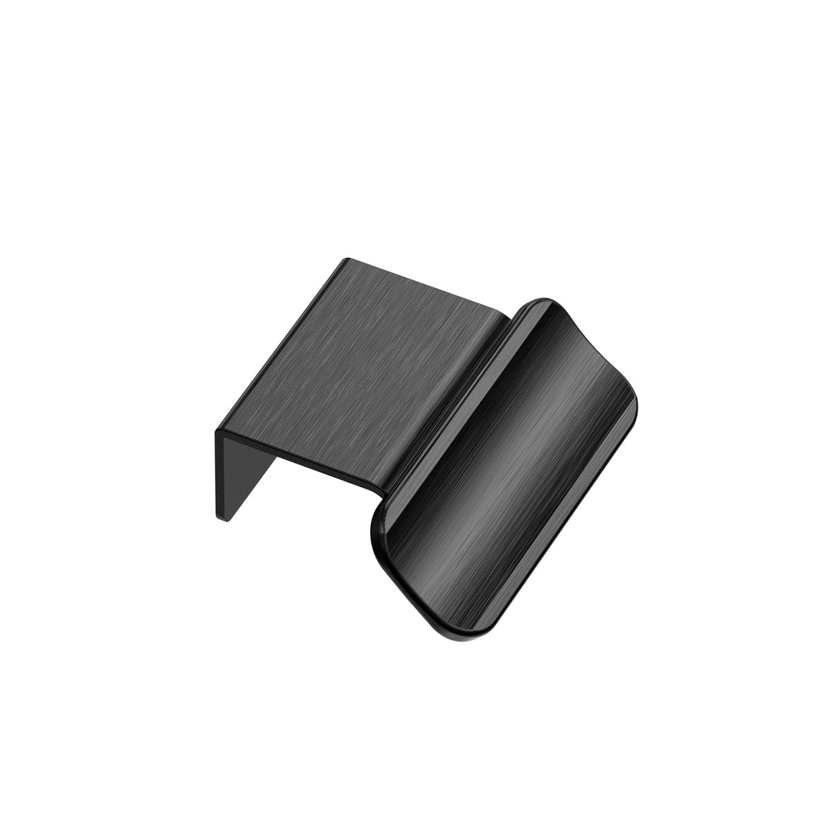 Brushed Matte Black "Volet" Cabinet Drawer Pulls