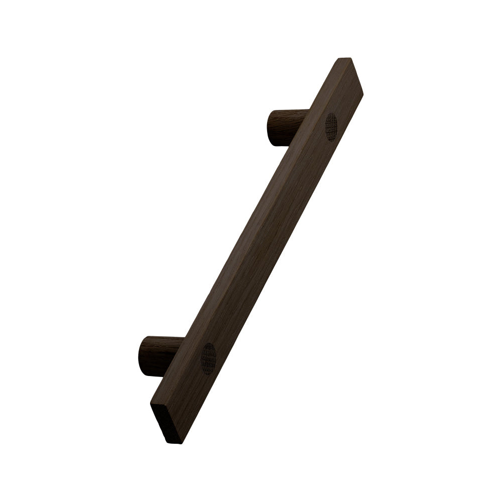 Dark Brown Wood "Longa" Drawer Pulls - Euro • Knobs