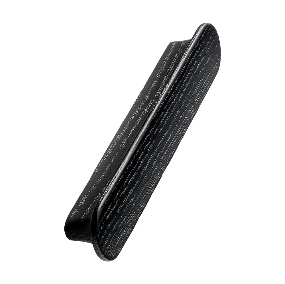 Lacquered Black Wood "Tuba" Cabinet Knob and Drawer Pulls - Forge Hardware Studio