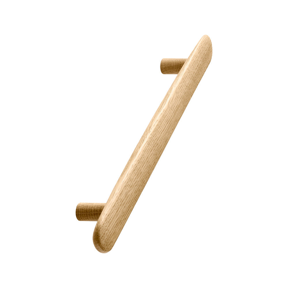 Oak Lacquered Wood "Brutus" Cabinet Knob and Drawer Pulls - Euro • Knobs