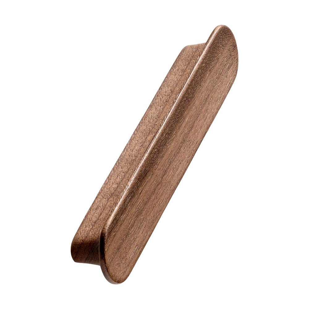 Lacquered Walnut Wood "Tuba" Cabinet Knob and Drawer Pulls - Forge Hardware Studio