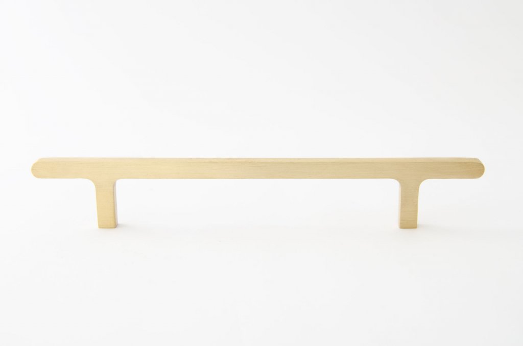 Unlacquered Brass "Level" Cabinet Knobs and Drawer Pulls - Forge Hardware Studio