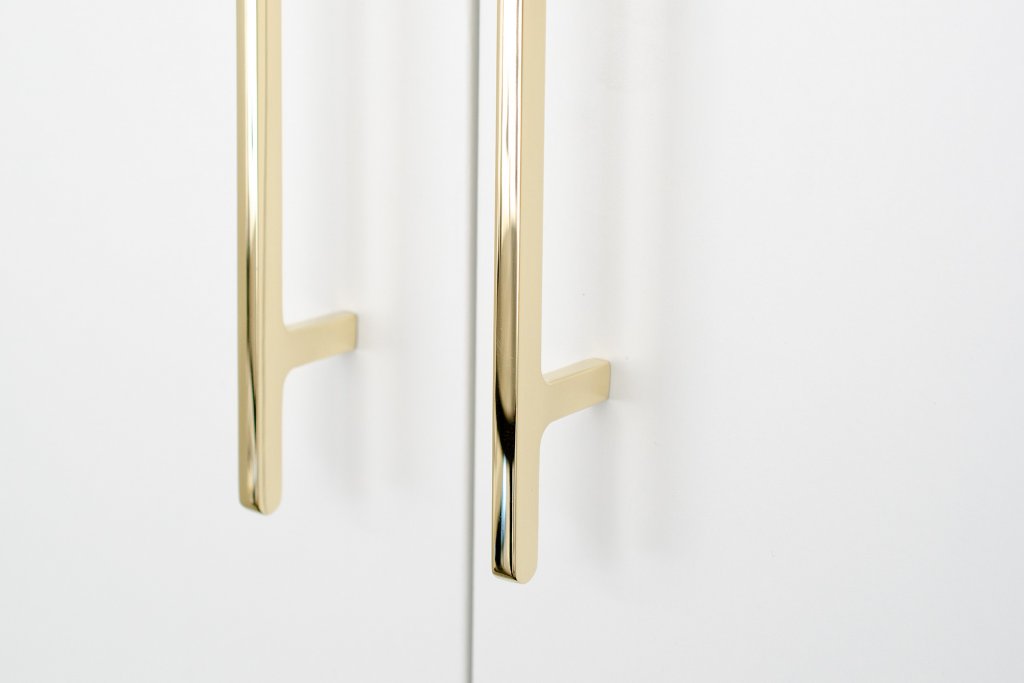 Unlacquered Brass "Level" Cabinet Knobs and Drawer Pulls - Forge Hardware Studio