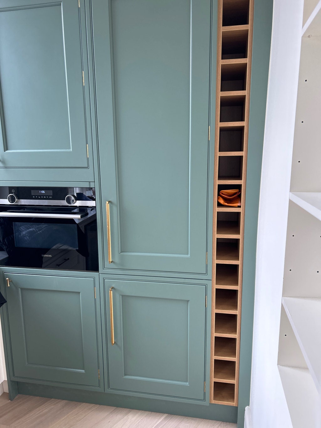 U-Shaped "Florence" Cabinet Knob and Drawer Pulls in Antique Brass - Forge Hardware Studio