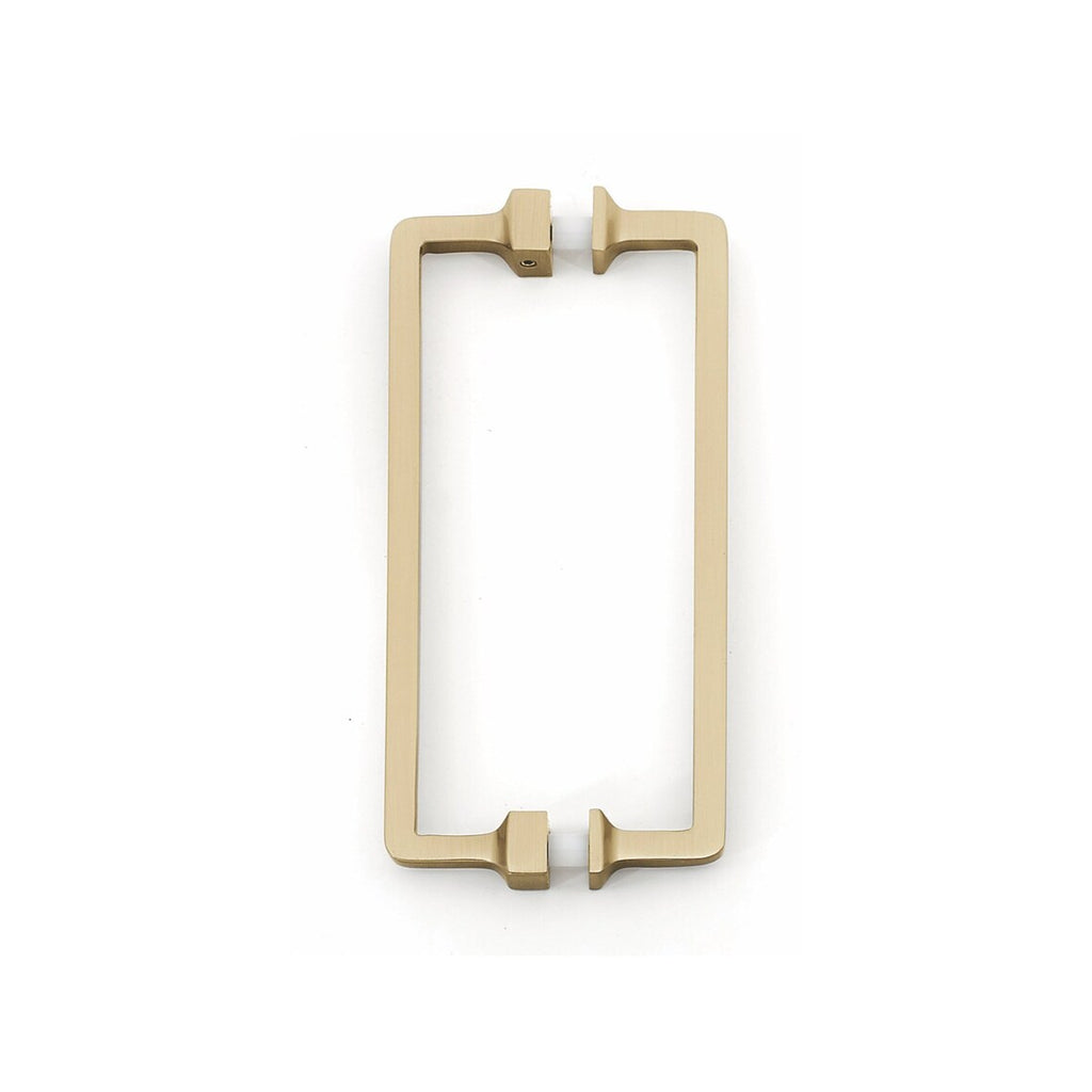 Brass Glass Shower Door Handle - Back to Back Shower Knob - Forge Hardware Studio