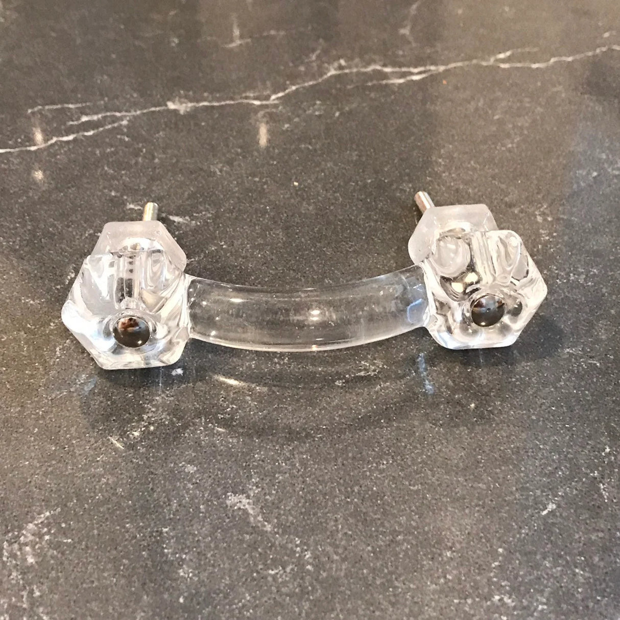 Glass Depression Clear Drawer Pull and Cabinet Knobs - Forge Hardware Studio