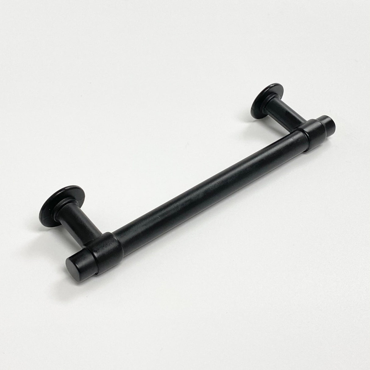 Matte Black "Farmhouse" Cabinet Knob and T-Bar Drawer Pulls - Forge Hardware Studio