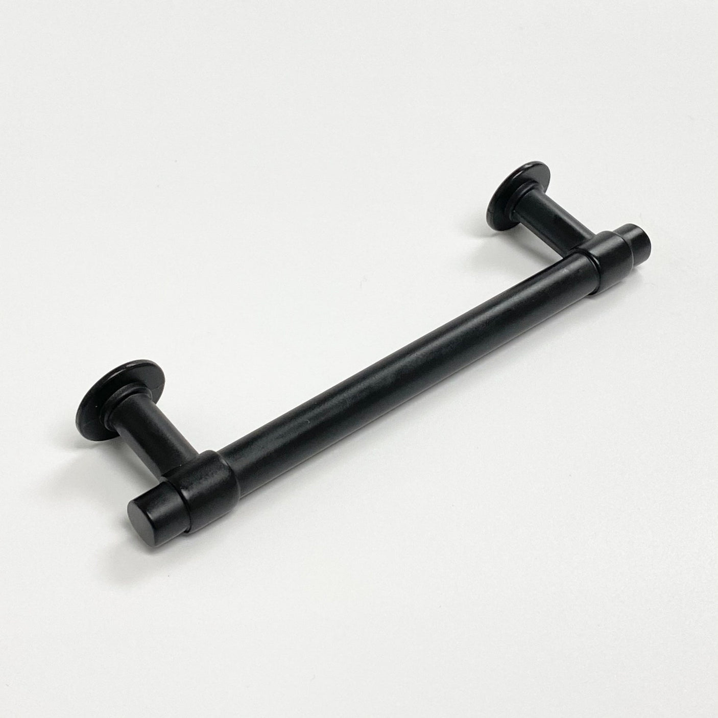 Matte Black "Farmhouse" Cabinet Knob and T-Bar Drawer Pulls - Forge Hardware Studio