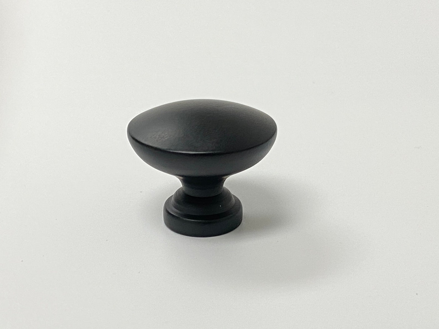 Matte Black "Farmhouse" Cabinet Knob and T-Bar Drawer Pulls - Forge Hardware Studio