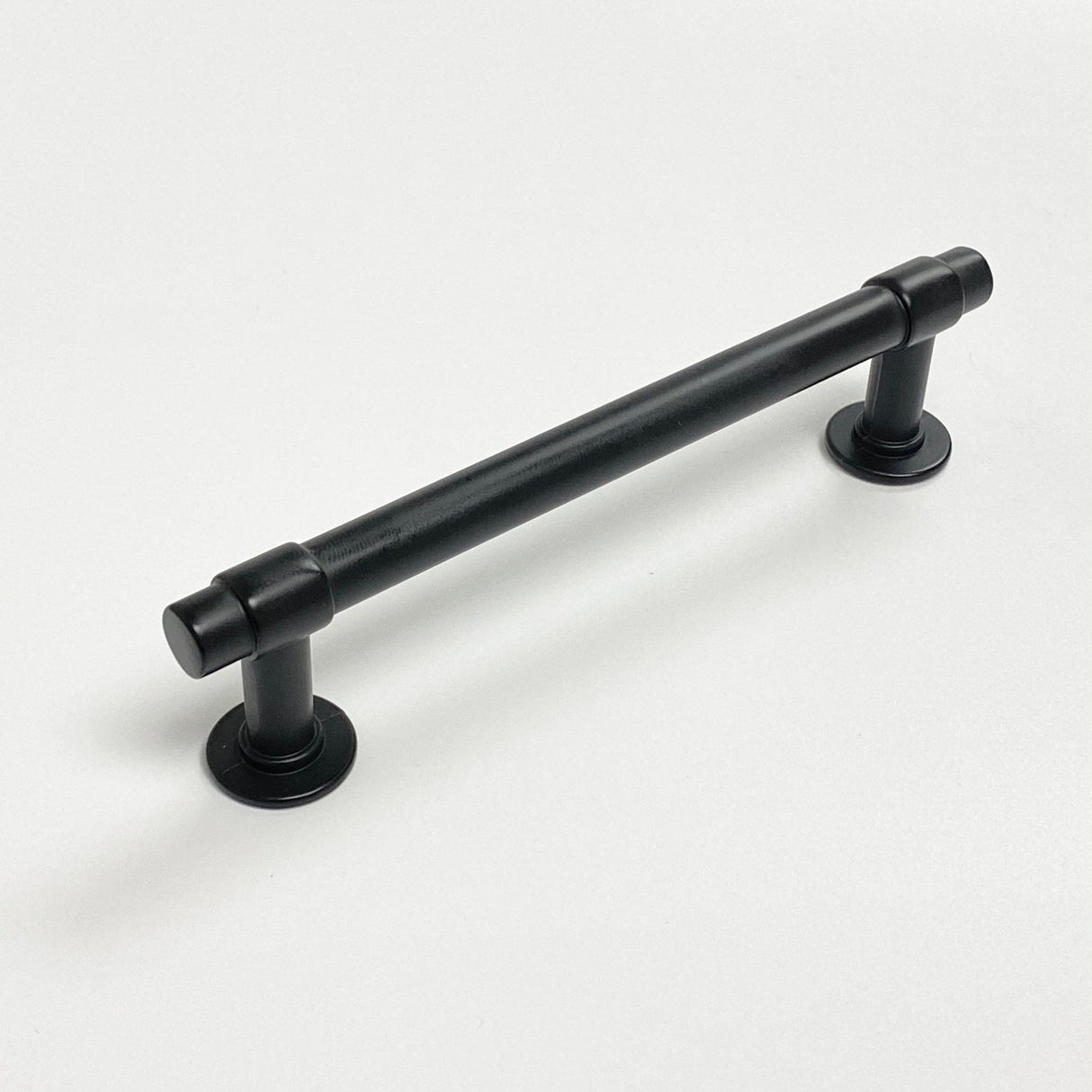 Matte Black "Farmhouse" Cabinet Knob and T-Bar Drawer Pulls - Forge Hardware Studio