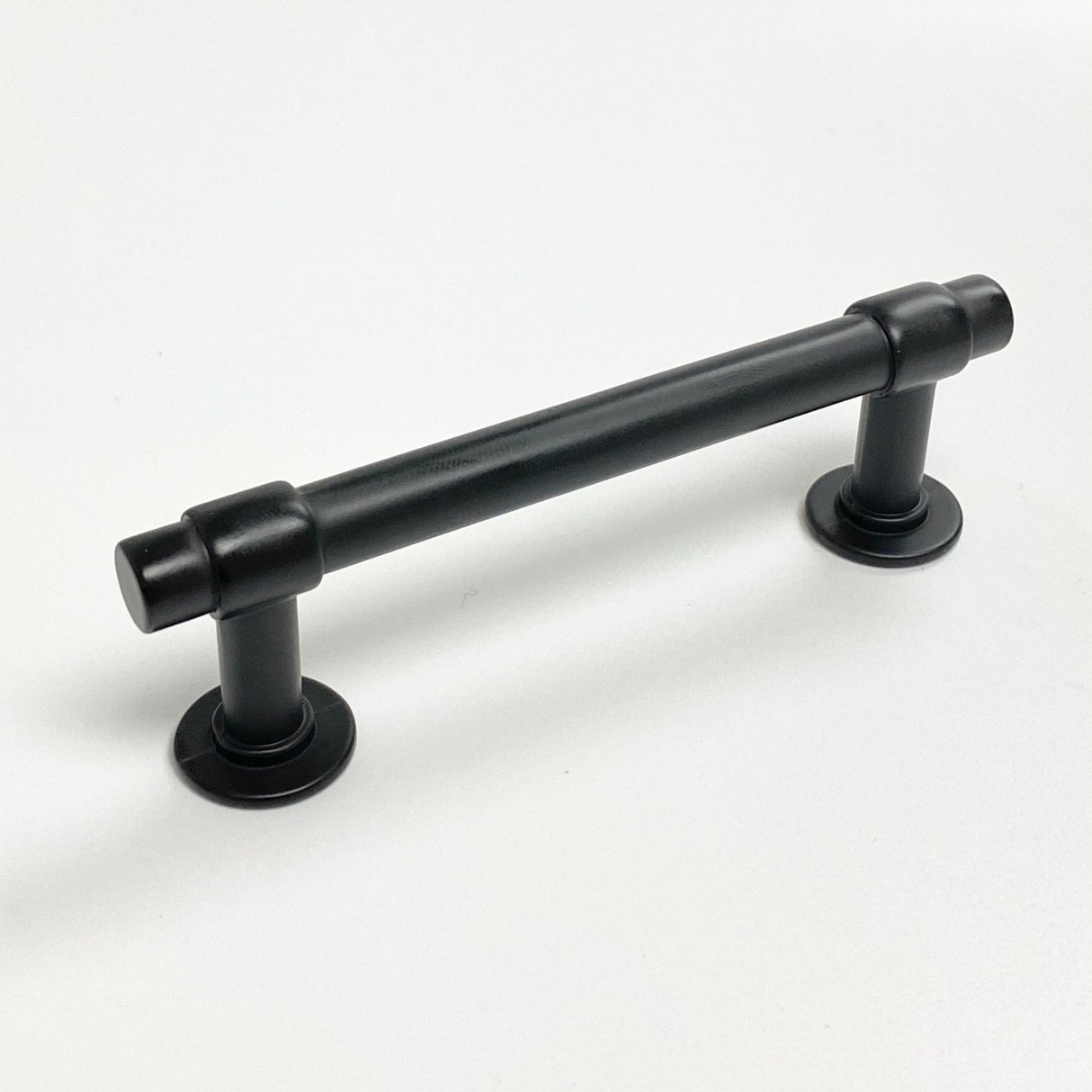 Matte Black "Farmhouse" Cabinet Knob and T-Bar Drawer Pulls - Forge Hardware Studio