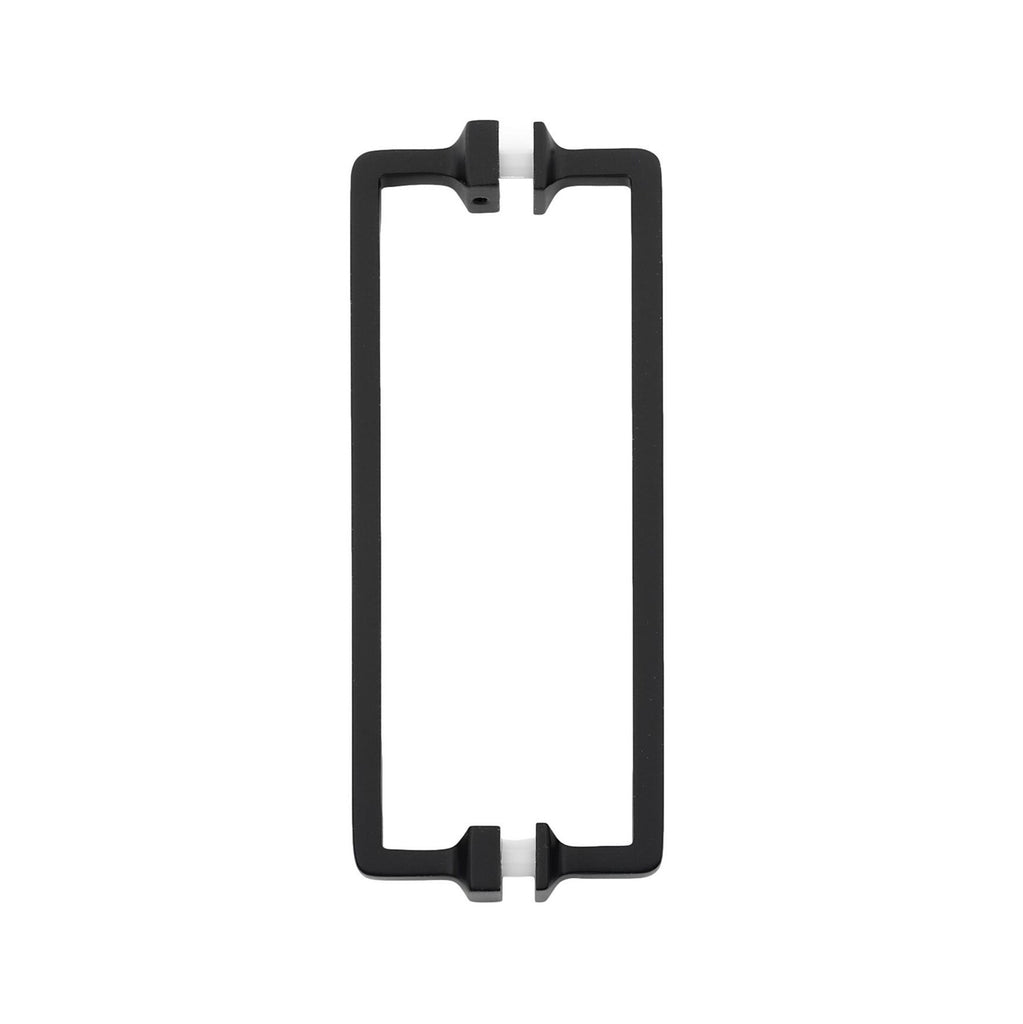 Matte Black Glass Shower Door Handle - Back to Back Shower Knob - Forge Hardware Studio