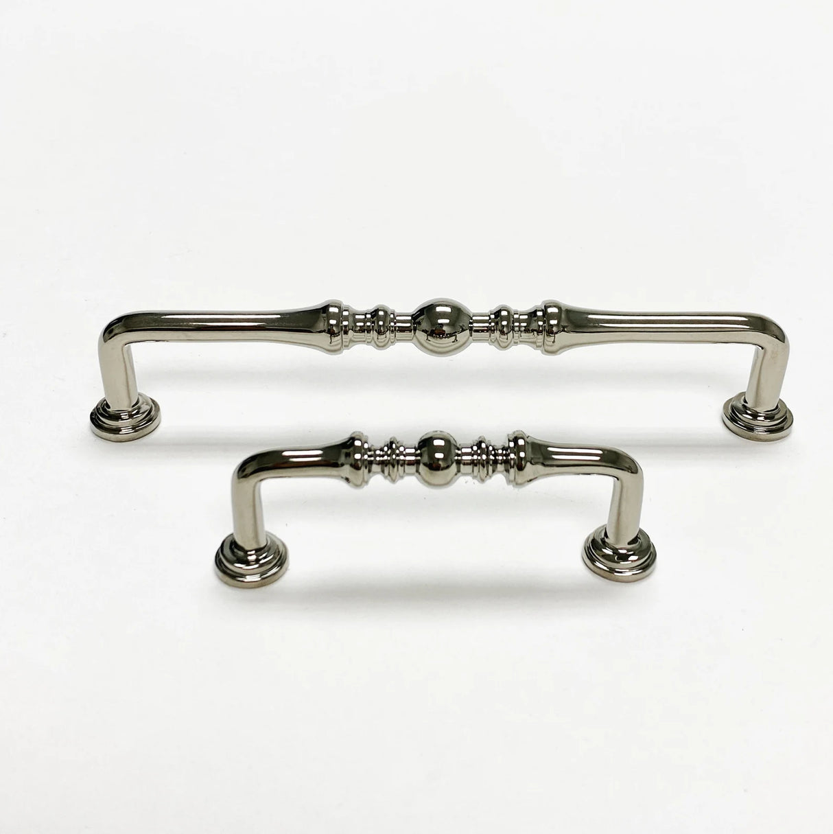 Polished Nickel "Heritage" Cabinet Drawer Pulls - Kitchen Drawer Handles - Forge Hardware Studio