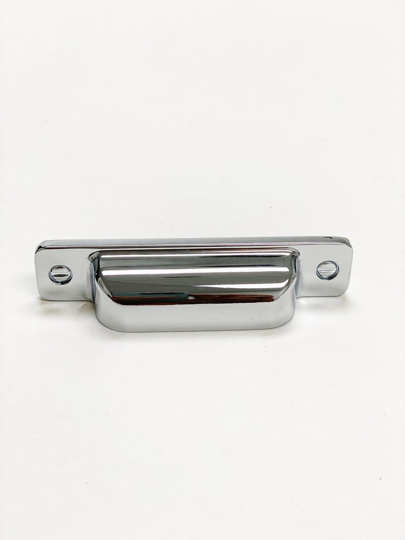 Square Cup "Kira" Polished Chrome Drawer Pulls