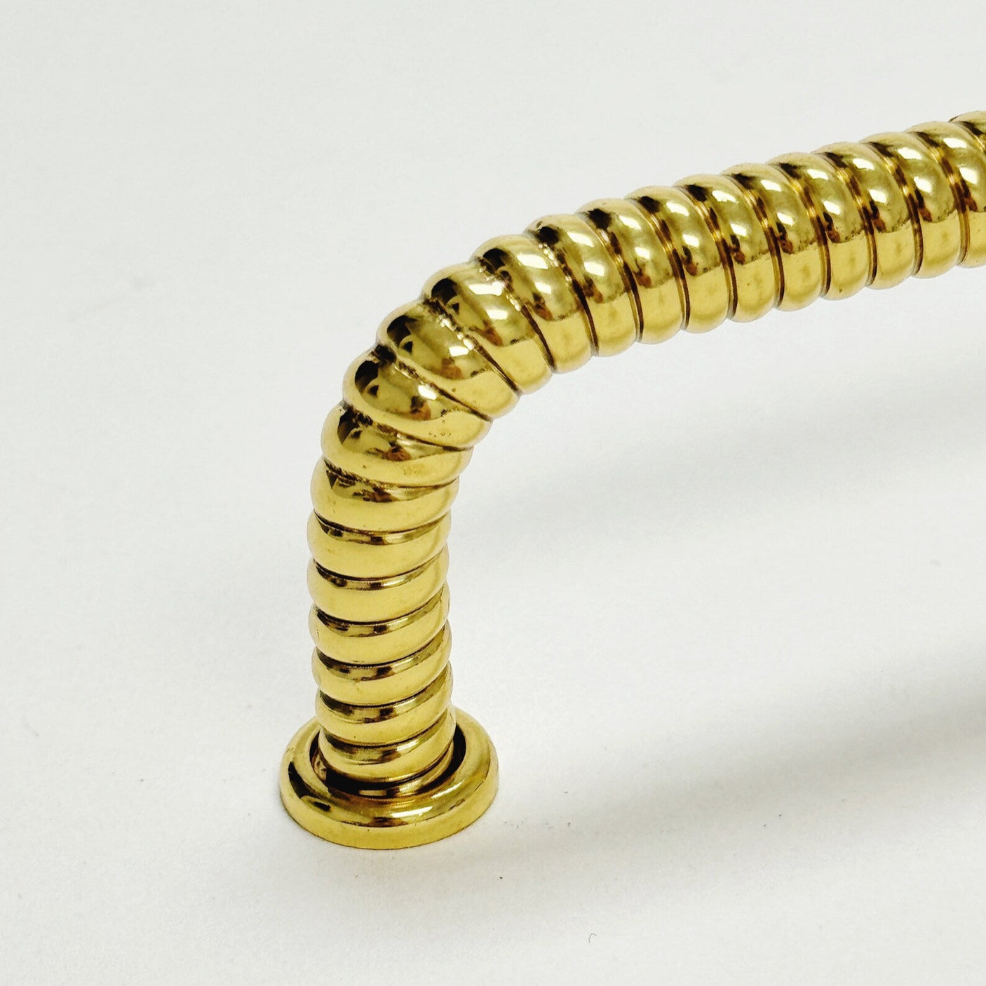 Polished Brass "Rope" Drawer Pull - Forge Hardware Studio