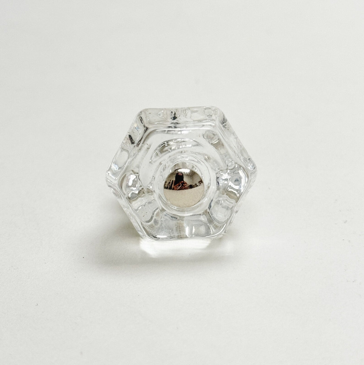 Glass Depression Clear Drawer Pull and Cabinet Knobs - Forge Hardware Studio