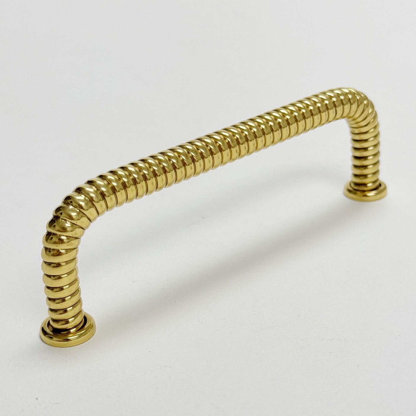 Polished Brass "Rope" Drawer Pull - Forge Hardware Studio