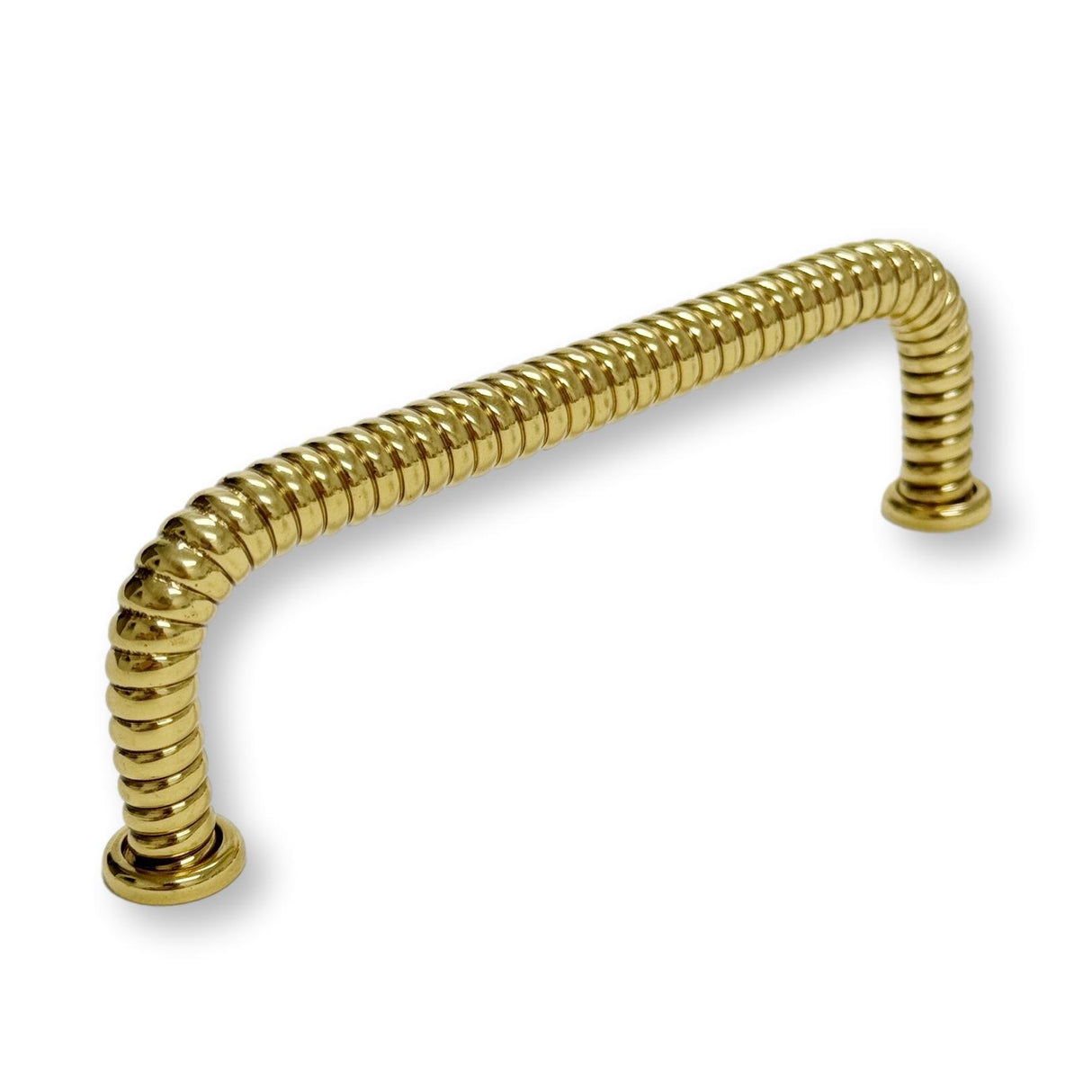 Polished Brass "Rope" Drawer Pull - Forge Hardware Studio