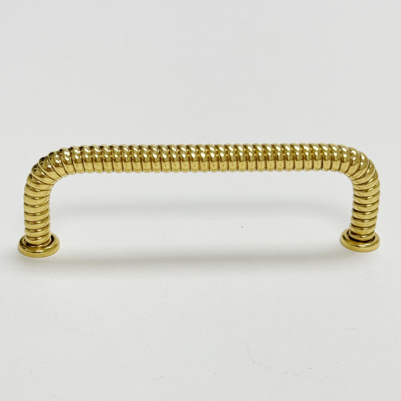 Polished Brass "Rope" Drawer Pull - Forge Hardware Studio