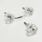 Glass Depression Clear Drawer Pull and Cabinet Knobs - Forge Hardware Studio