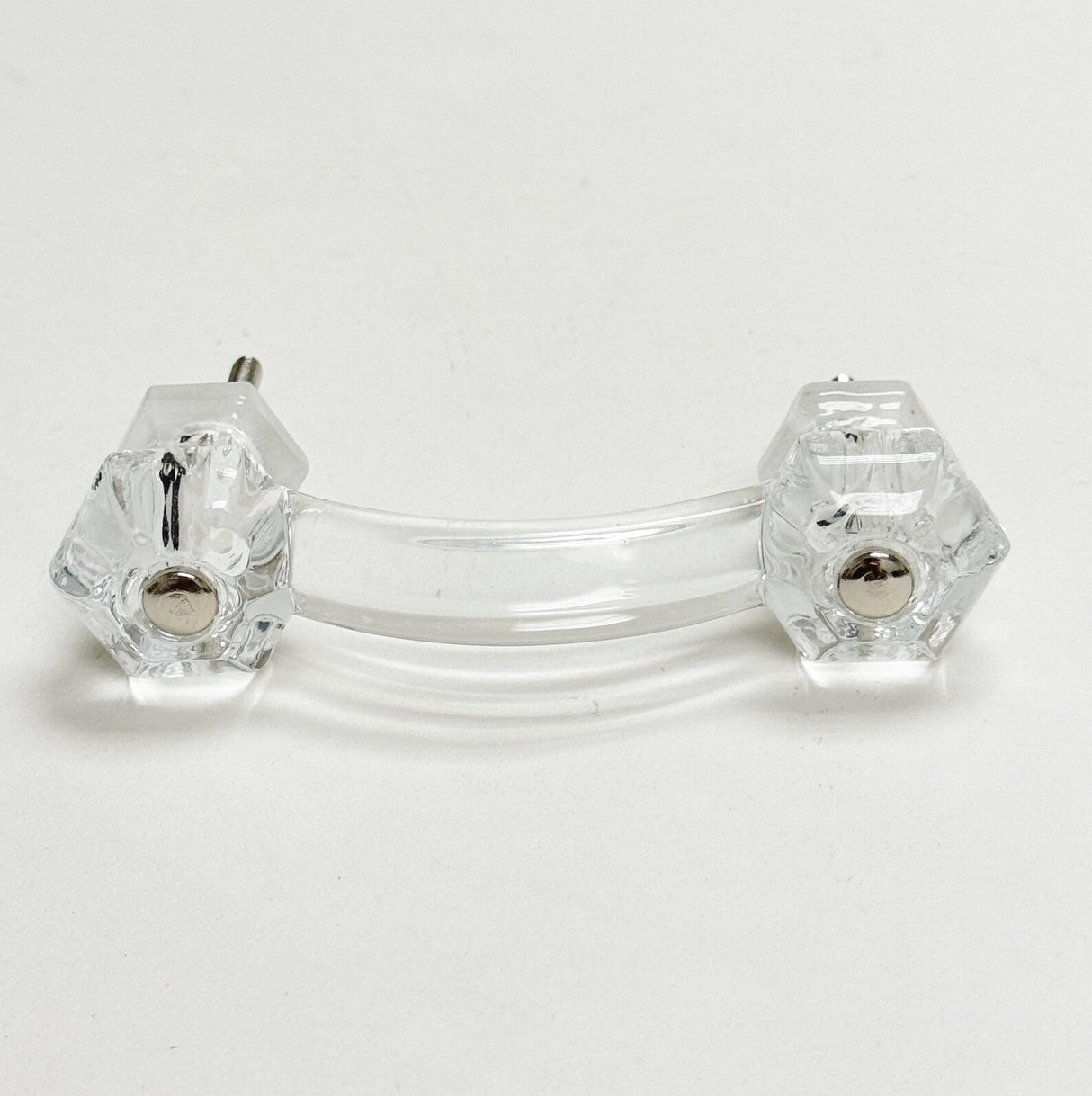 Glass Depression Clear Drawer Pull and Cabinet Knobs - Forge Hardware Studio