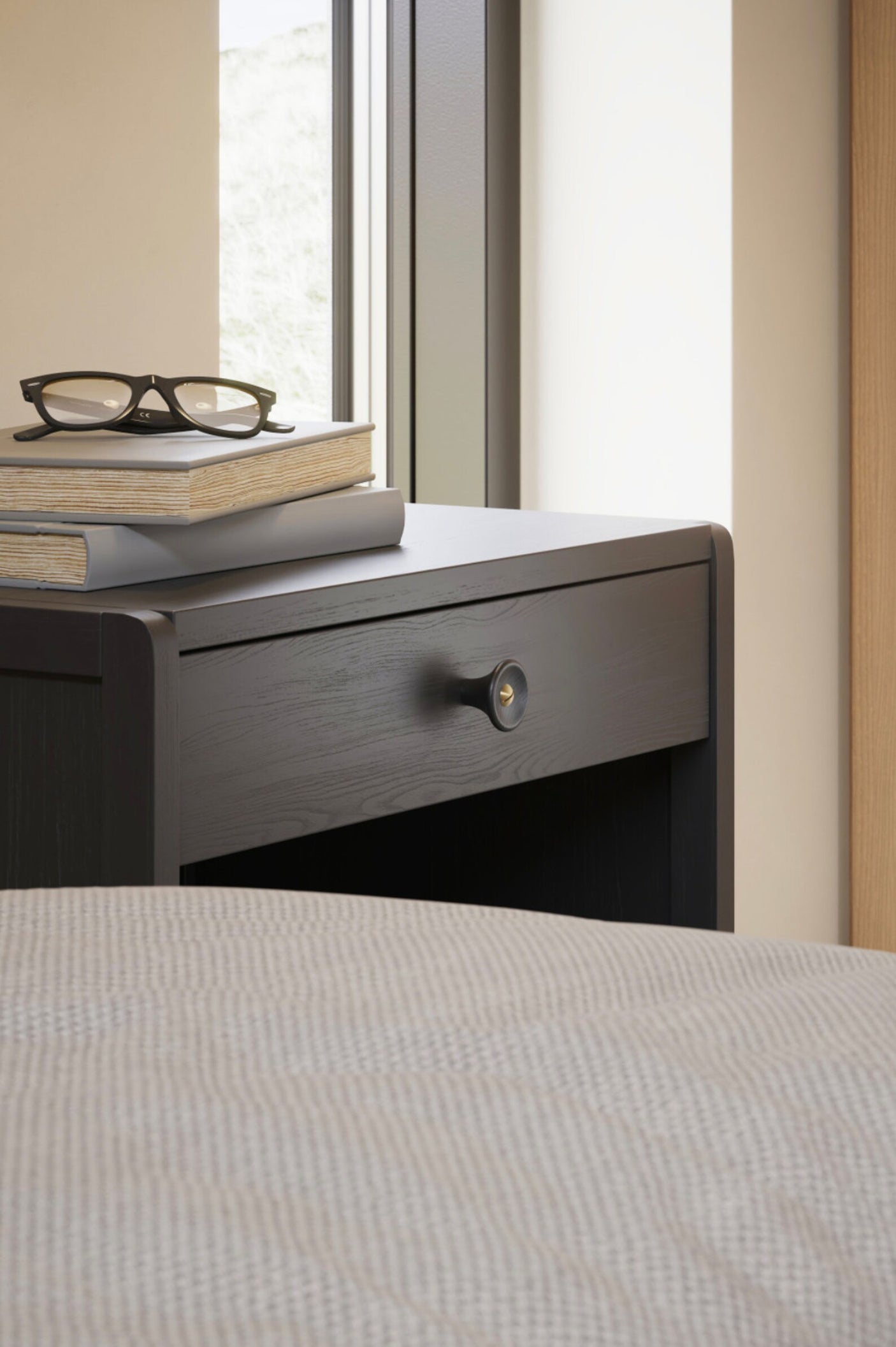 Brass Oak, Walnut, Black "Recta" Round Cabinet Knobs - Forge Hardware Studio