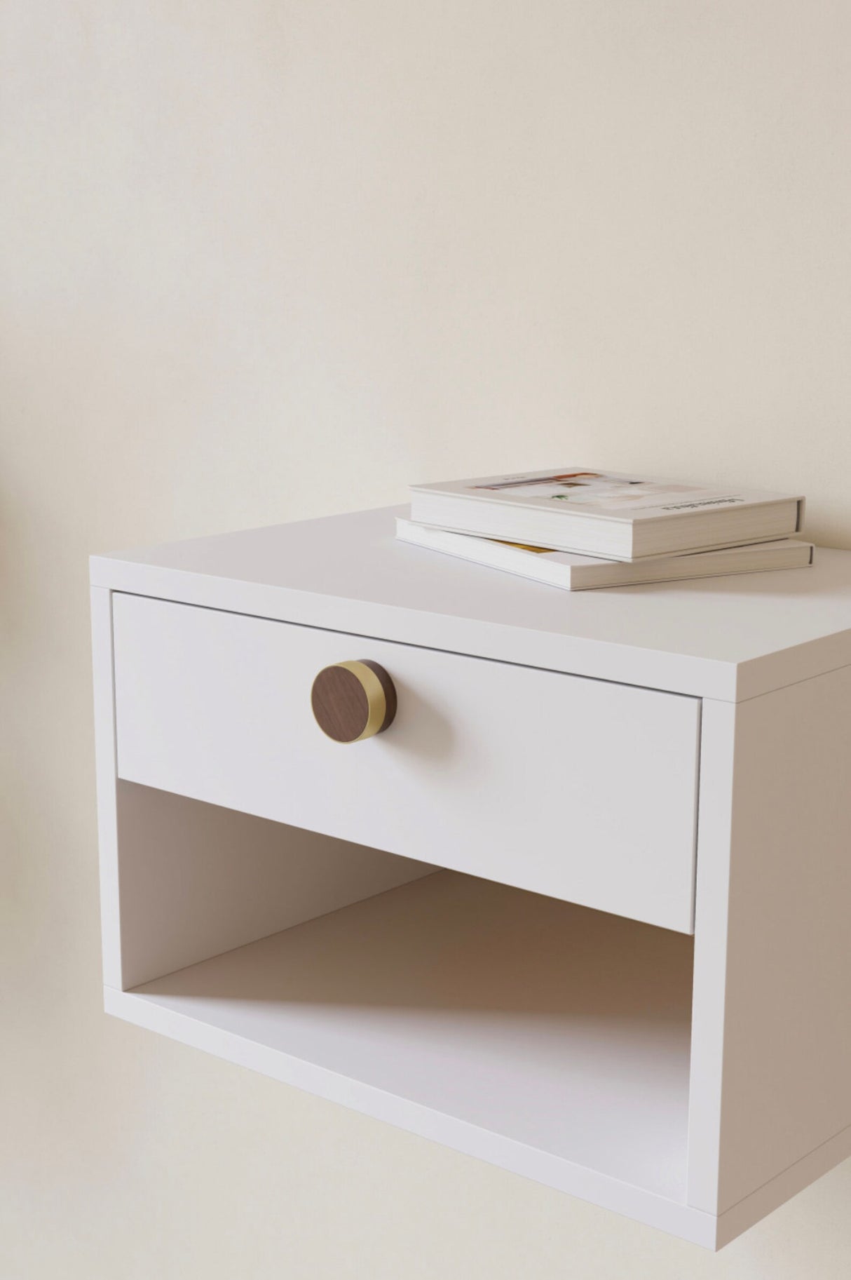 Oak, Walnut, Black and Brass "Radio" Round Cabinet Knobs - Forge Hardware Studio