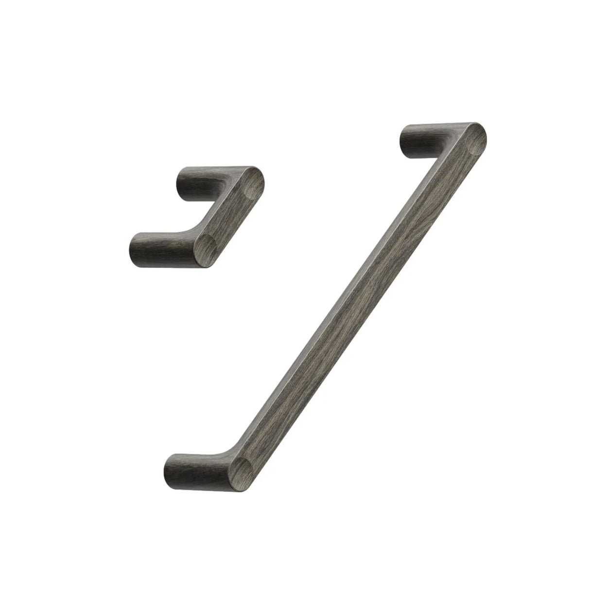 Dark Oak Lacquered Wood "Punto" Cabinet Knob and Drawer Pulls - Forge Hardware Studio