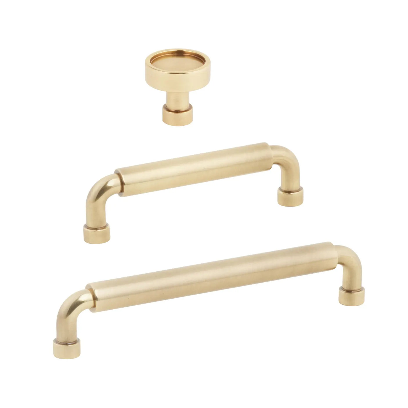 Vintage Brass "Nolan" Cabinet Knobs and Pulls Cabinet Hardware