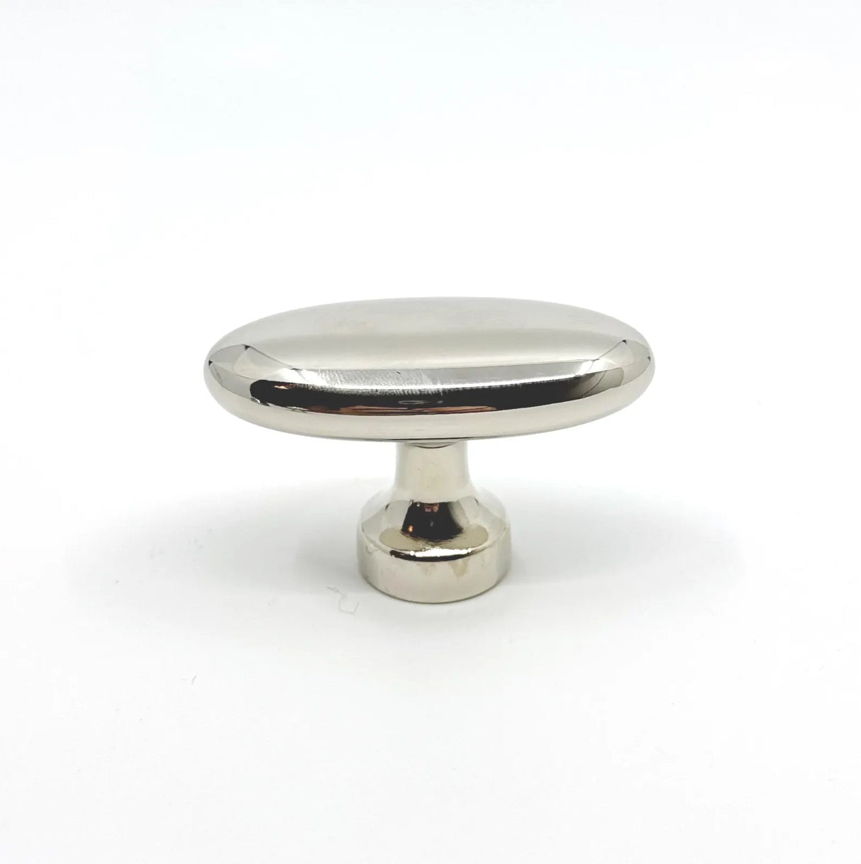 Polished Nickel "Baron" Cup Pull and Knobs - Euro • Knobs