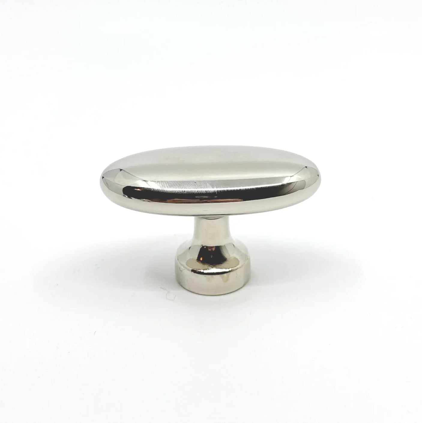 Polished Nickel "Baron" Cup Pull and Knobs - Euro • Knobs