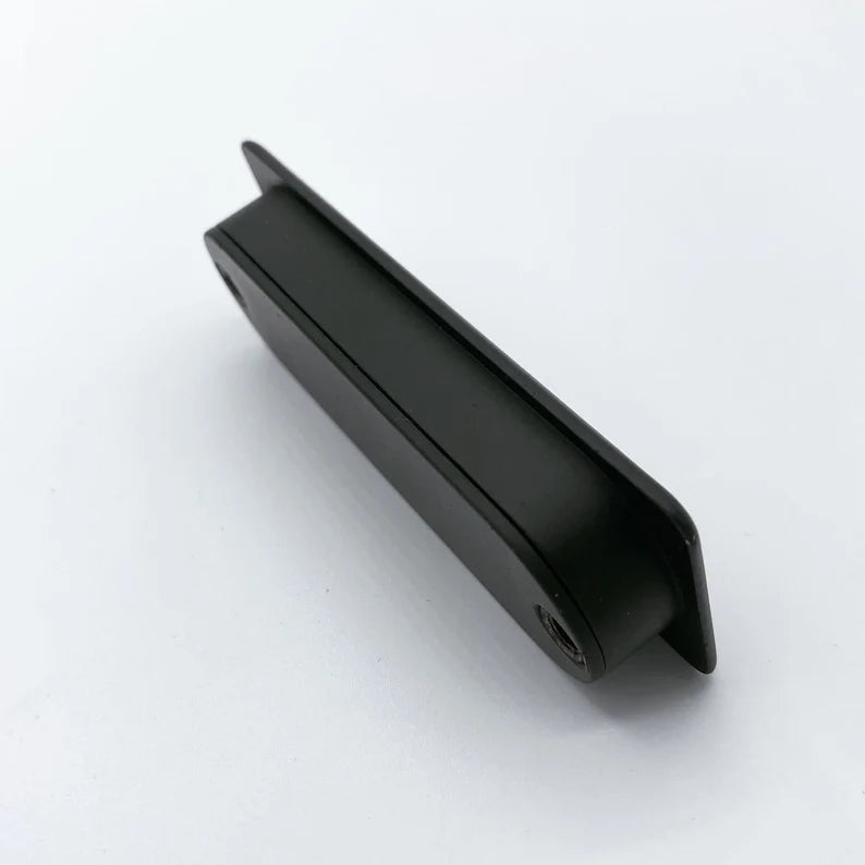 Recessed Matte Black Drawer Pulls