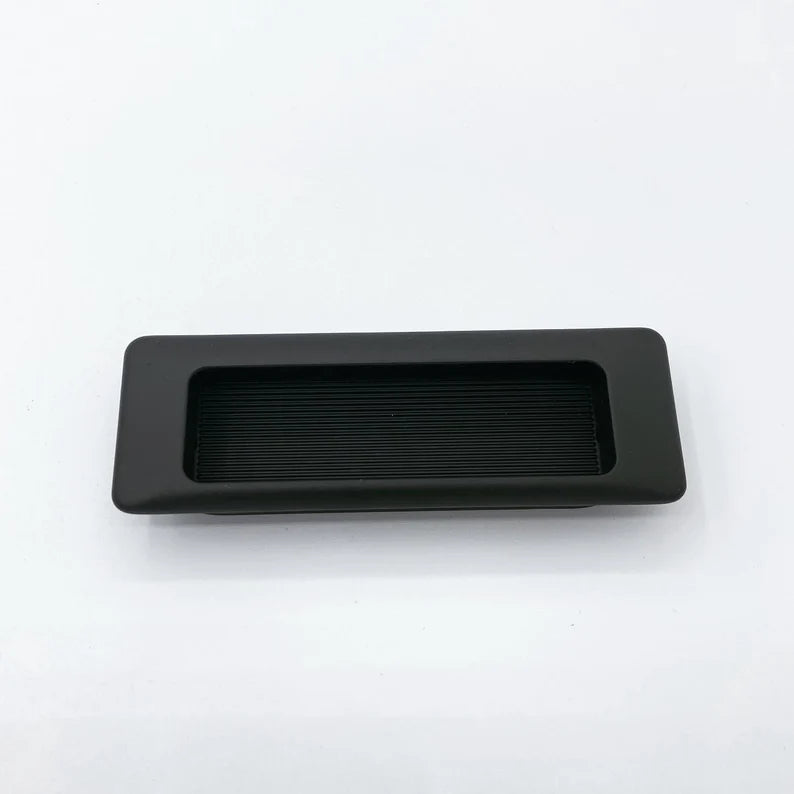 Recessed Matte Black Drawer Pulls