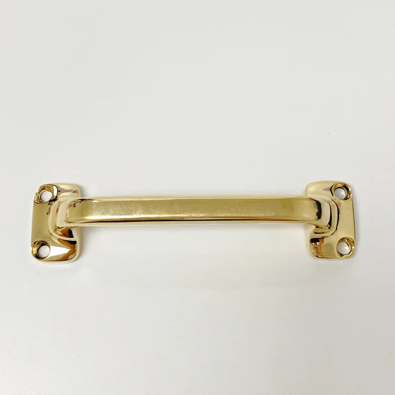Polished Brass Classic Drawer and Window Pull - Forge Hardware Studio