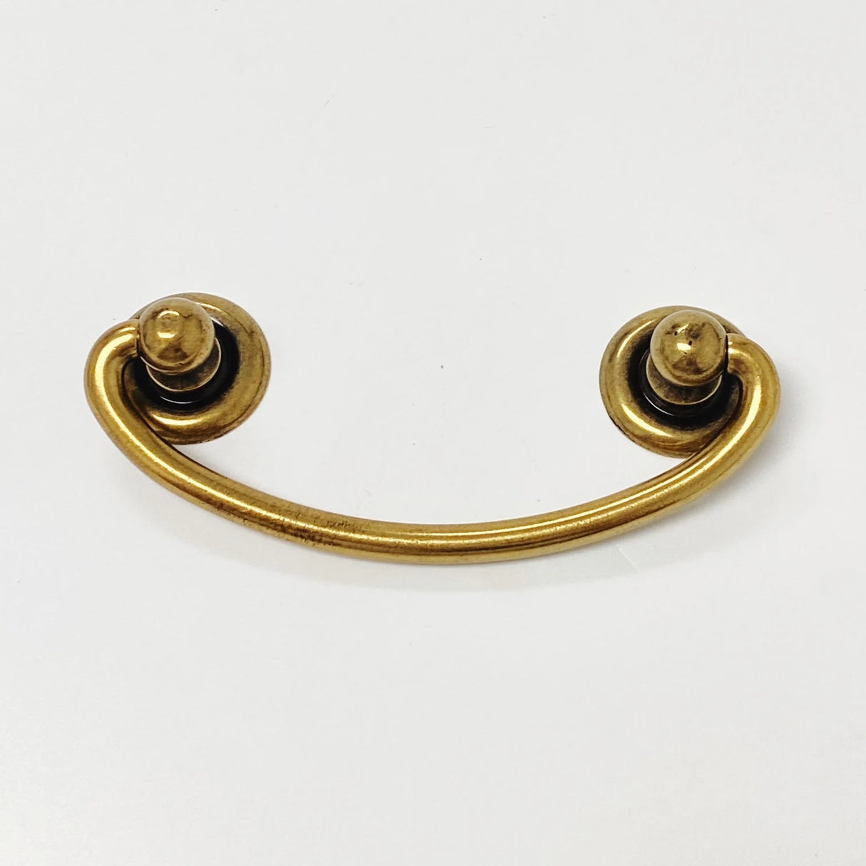 Brass Ring Pulls "Oval" Bail Drawer Pulls - Forge Hardware Studio