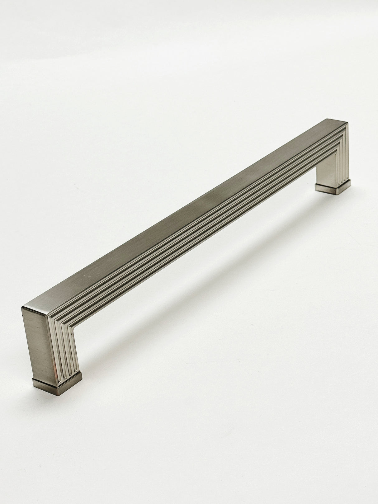 U-Shaped Brushed Nickel "Rail" Knob and Drawer Pulls - Forge Hardware Studio